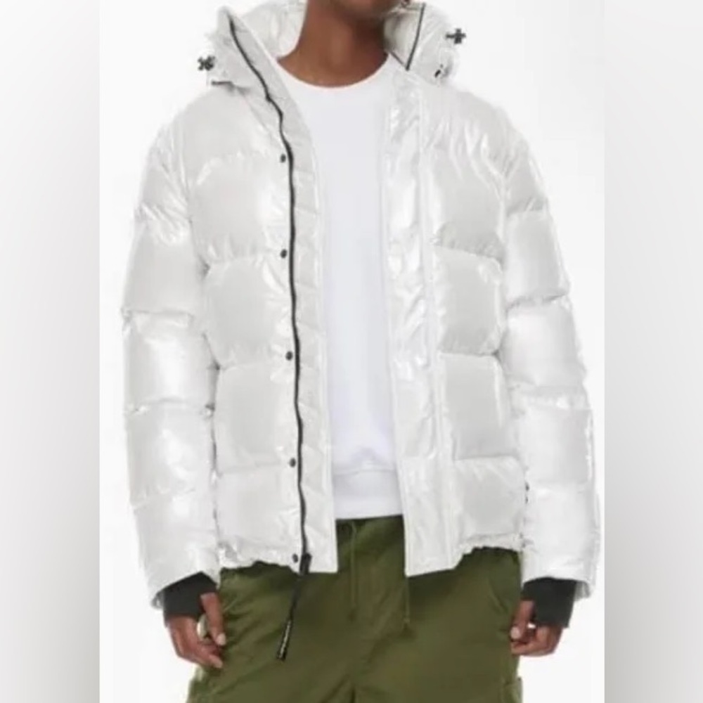 Super Puff Jacket - White Pearl Hi Gloss
